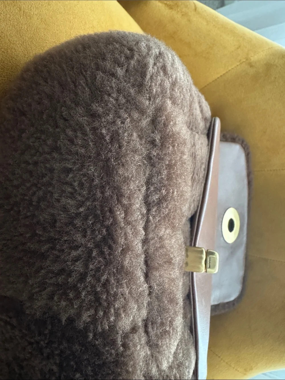 Coach Shearling Pillow Madison Shoulder Bag